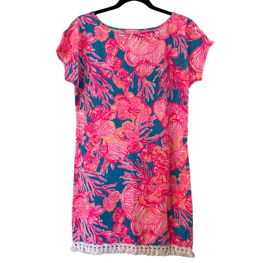 LILLY PULITZER Tilla Dress/Coverup Size XXS in Sparkling Blue Fan Tastic